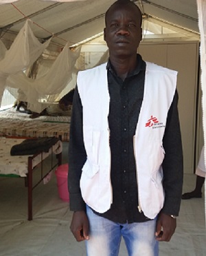For the last two years, Francis Ronyo has worked as a nurse in MSF’s Wau Shilluk hospital. Photo: Riaz Hussain/MSF
