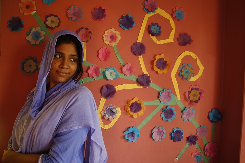 Leah, a counsellor at the MSF women's health clinic in Kamrangirchar, Dhaka. Photo: Amber Dowell/MSF