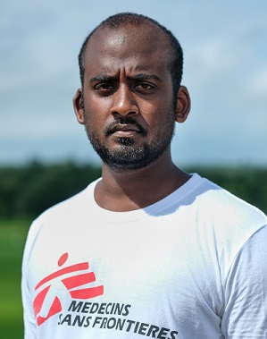 MSF, Project Coordinator, Arunn Jegan. Photo: Antonio Faccilongo