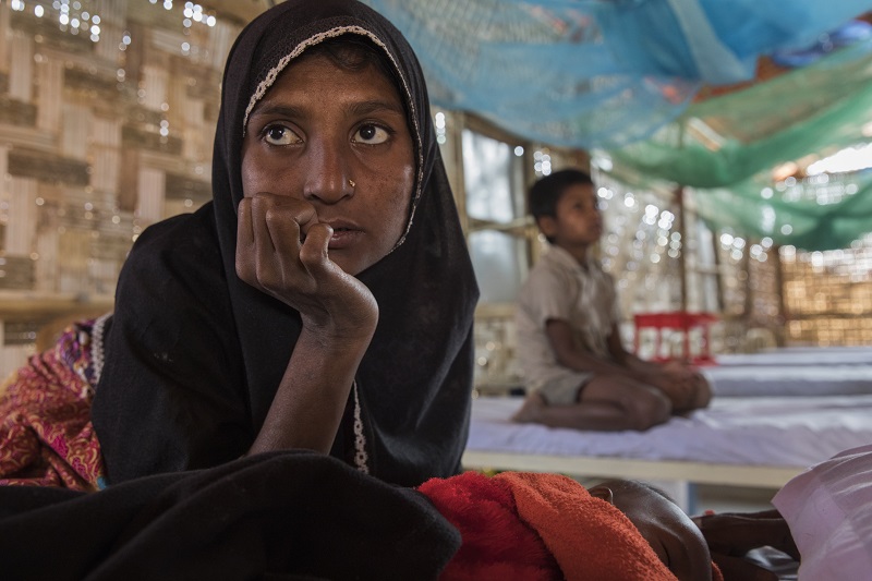Humaira, 25, mother to Mohamed Faisal and Ruzina. Photo: Anna Surinyach