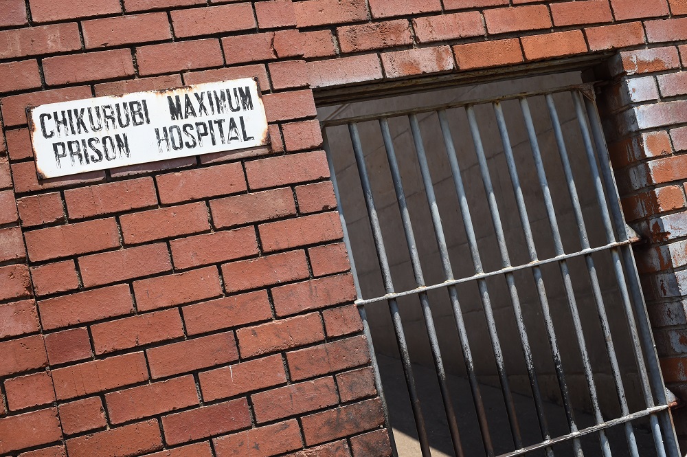 Entrance of the male section Psychiatric Unit in the Chikurubi maximum security prison. Photo: Ikram N'gadi