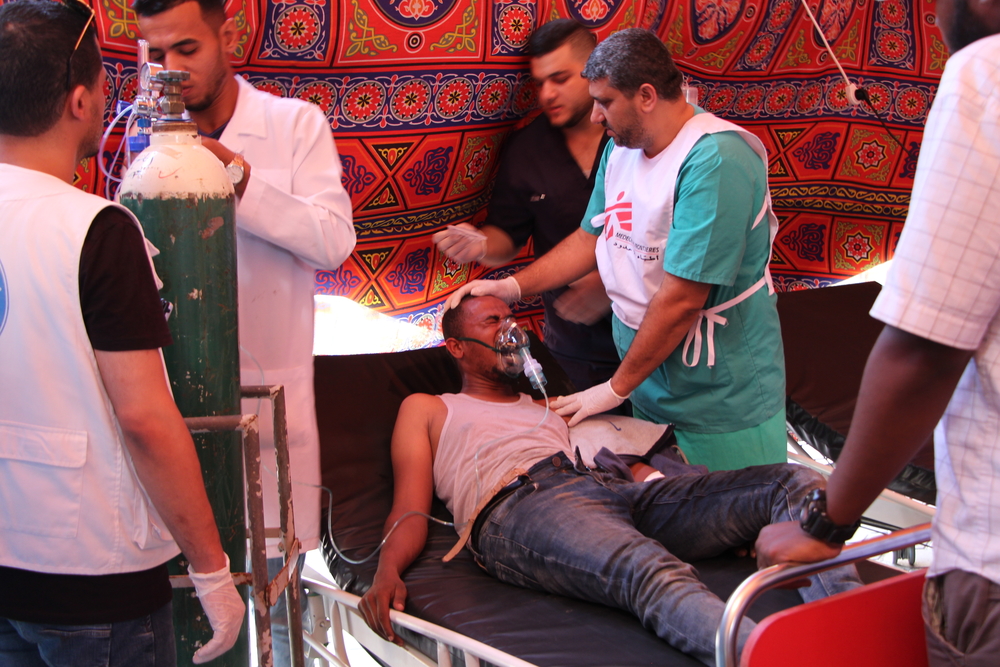 On Friday 8th of June, MSF teams were responding to the emergency in the context of the 11th Friday of demonstration at the separation fence between Gaza and Israel in the context of the March of Return. 