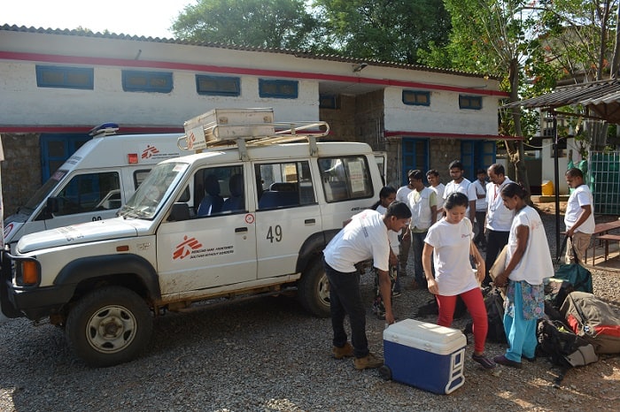 Every day, two mobile units, of 12 members each, are sent out to the interiors of Chhattisgarh where there is no medical service otherwise being provided.
