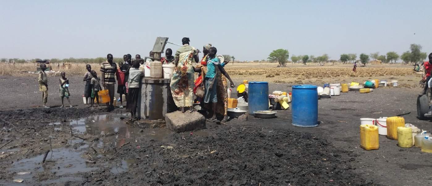 The conditions in Aburoch are harsh. On average, each person is only receiving two litres of clean water a day, far below what is required. Photo: Elena Grandio/MSF