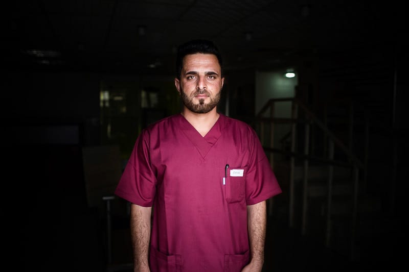 Faisal Dakhil Khalaf is a nurse at the MSF Post-op hospital, South of Mosul, Iraq.