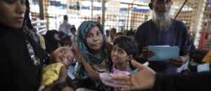 Patients wait for medical treatment in the urgent outpatient waiting area at MSF's medical facility in Kutupalong on October 4.