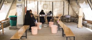 The triage room is at the entrance of the cholera treatment centre. This is were MSF teams observe if patients have cholera symptoms and evaluate if they need to be hospitalized. Photo: Florian SERIEX/MSF