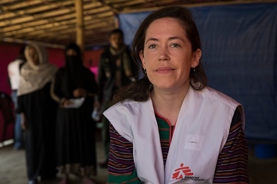 Kate Nolan, MSF emergency coordinator in Bangladesh. Photo: Anna Surinyach