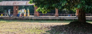 View of the hospital of Bikoro, where MSF has set up an Ebola treatment center (ETC)