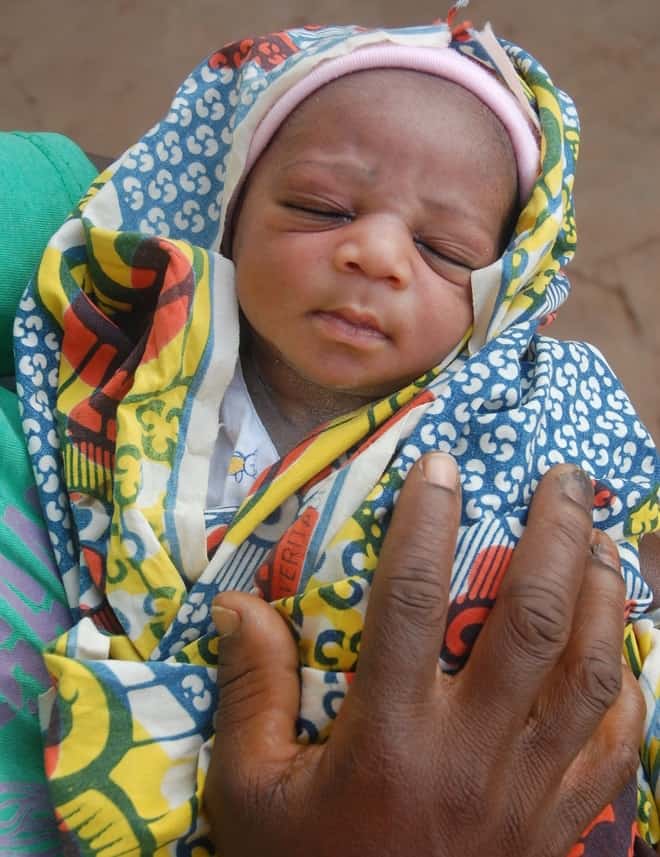 A new arrival in Cote D’Ivoire. Photo: MSF