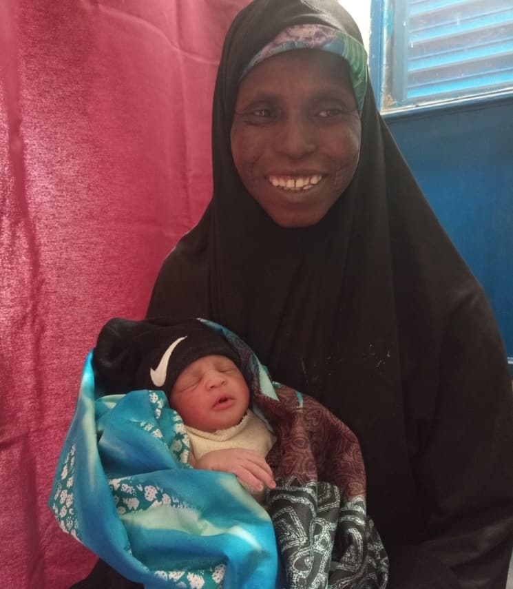 Djamila hopes her daughter will become a midwife. Photo: MSF