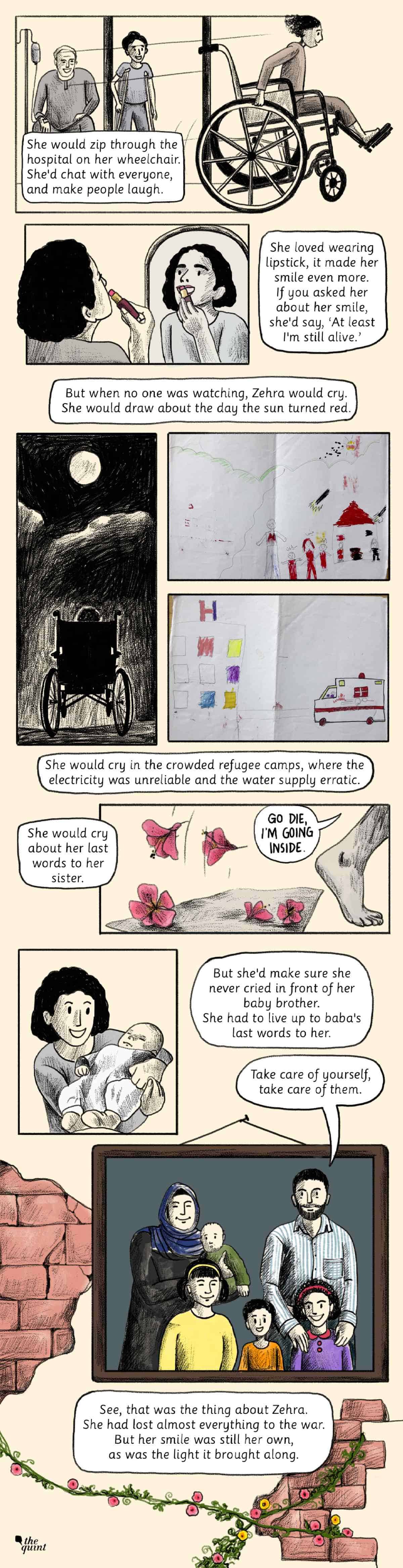 Zehra: A Generation Lost to the Syrian War, a Graphic Novel. Illustrations: Susnata Paul