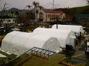 MSF inflatable Hospital in Tacloban Philippines. Photo: &copy; Yann Libessart