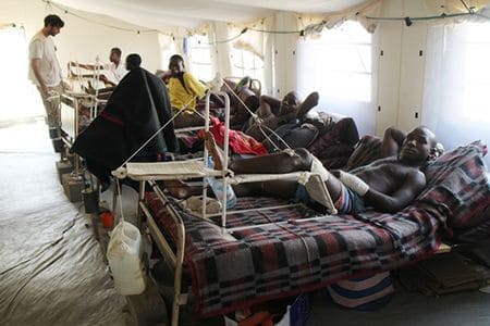 MSF patients in Bangui's Community Hospital. © Raphael Piret/MSF