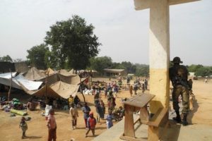 Around 6,000 people remain trapped in Bouar, unable to flee. © Aurelie Lachant/MSF