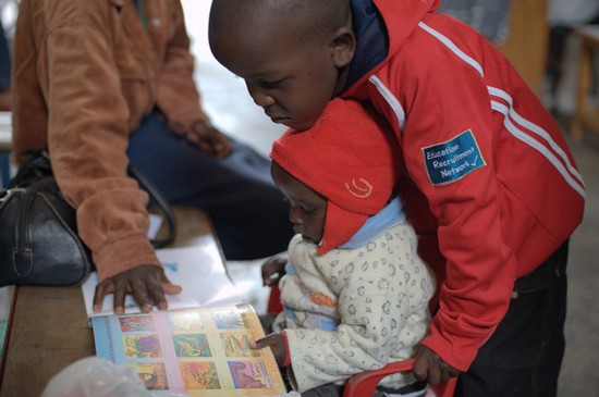 Young MDR-TB patients in Blue House, a facility in Nairobi where MSF treats TB and HIV. Kenya 2011 © Yann Libessart