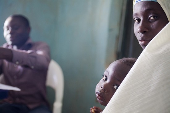 One-and-a-half-year-old Husseini and his twin brother are both on chelation therapy for lead poisoning, Nigeria 2012 © Olga Overbeek/MSF