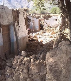 Collapsed village houses in Salarzai Tehsil, in Bajaur Agency, FATA, Pakistan. Photo: MSF