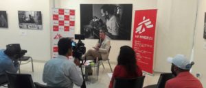 Peter Paul de Groote, General Director, MSF India during the media briefing at the Without Borders event. Photo: Kritika Kamthan