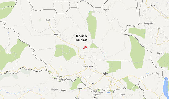 South Sudan's Lakes State. © Google
