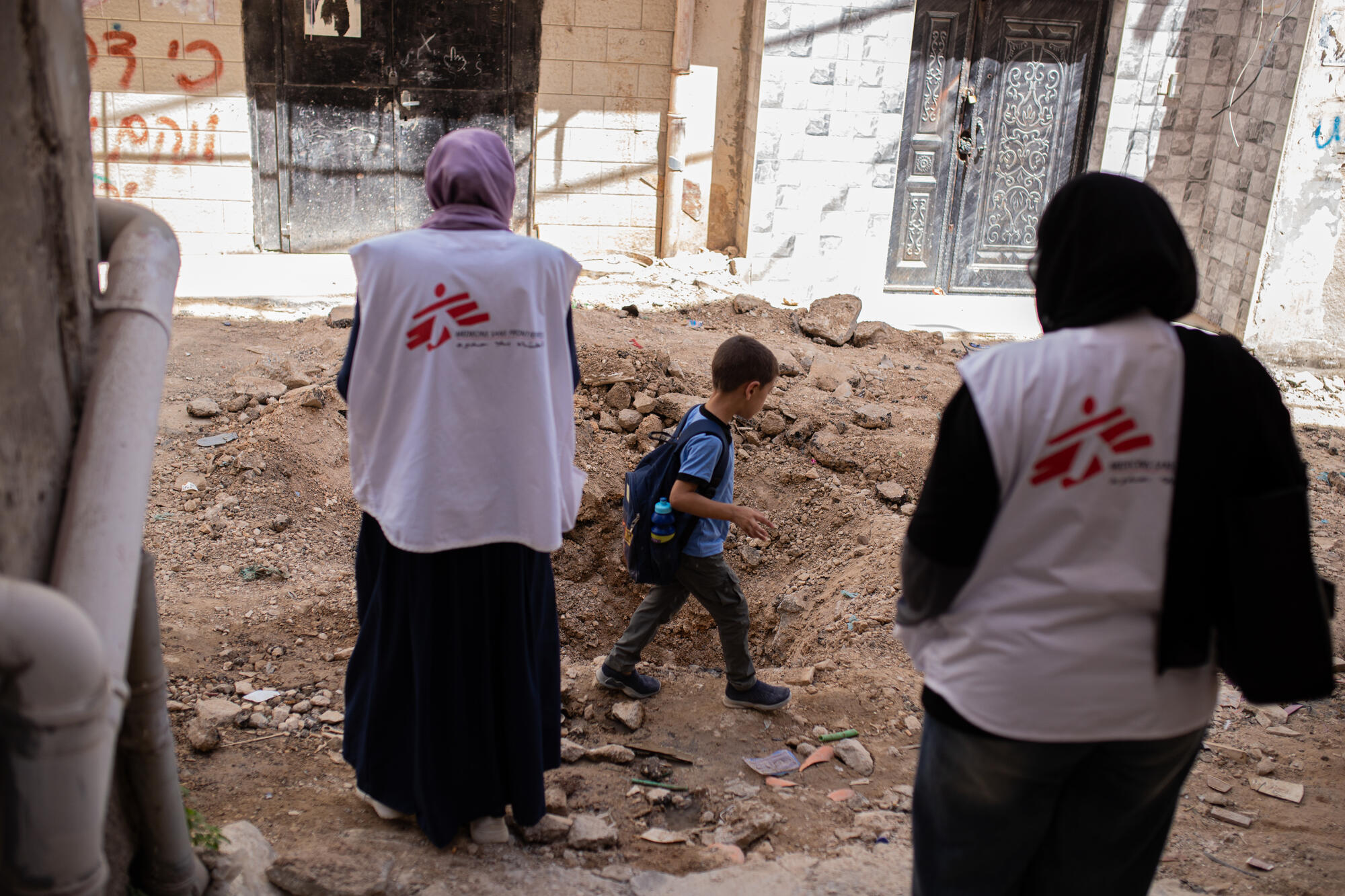 After the 10-day incursion that took place in Jenin from 28 August to 8 September, MSF teams resumed their psychological first-aid activities in the refugee camp. 

Salwa and Rahma visit the camp weekly to meet the residents and make assessments on their mental health and evolution. 

“The level of destruction keeps becoming bigger, and the psychological impact is huge” explains Rahma, “many residents believe that what is happening in Gaza will happen as well in the camp. Many people present with sleeping disorders, as they sleep during the day and are awaken at night”.

Population cannot feel in a safe place given the brutality of the incursions and the impossibility to foresee when the next one will come. In this context, psychological treatment is challenging as the trauma is not over but ongoing.