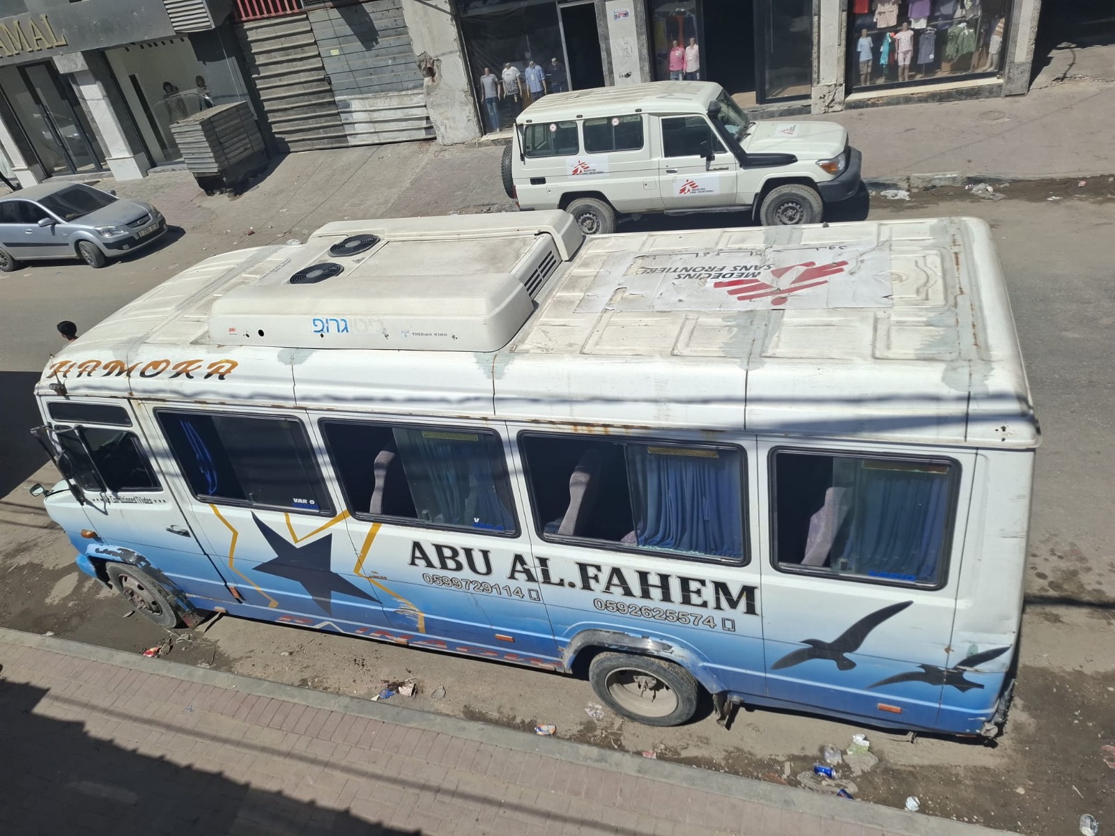 Palestine: Airstrike next to MSF bus in Gaza City